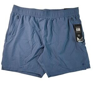RBX Active Men's Training Shorts Blue XL Athletic Fit Moisture Wicking CRM5231G